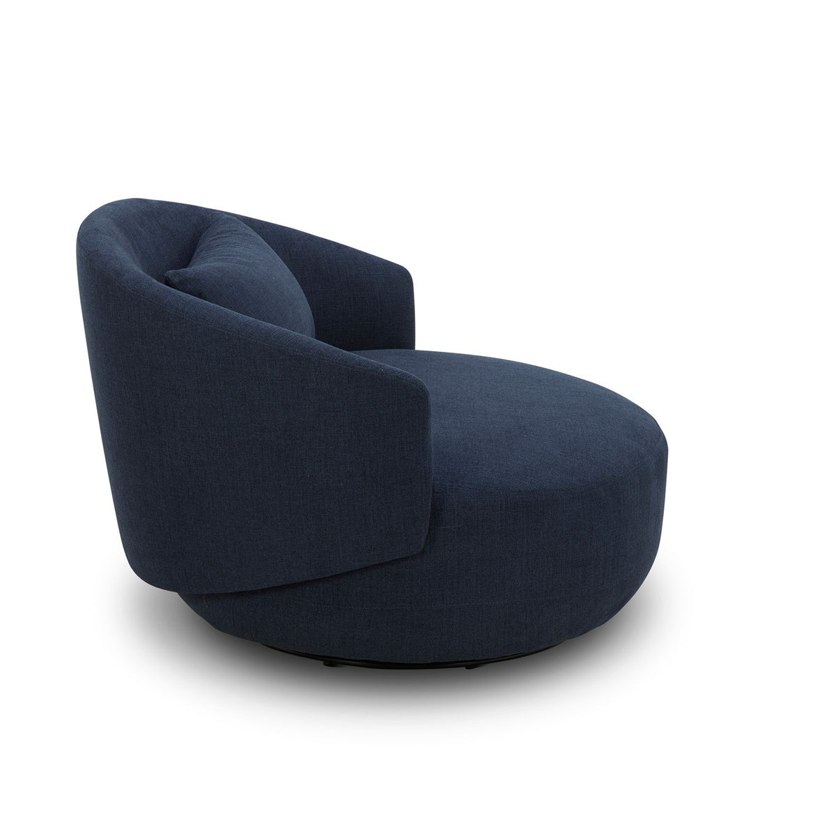 708-ACH15-N - Uph Swivel Cuddler Chair - Midnight - Liberty Furniture