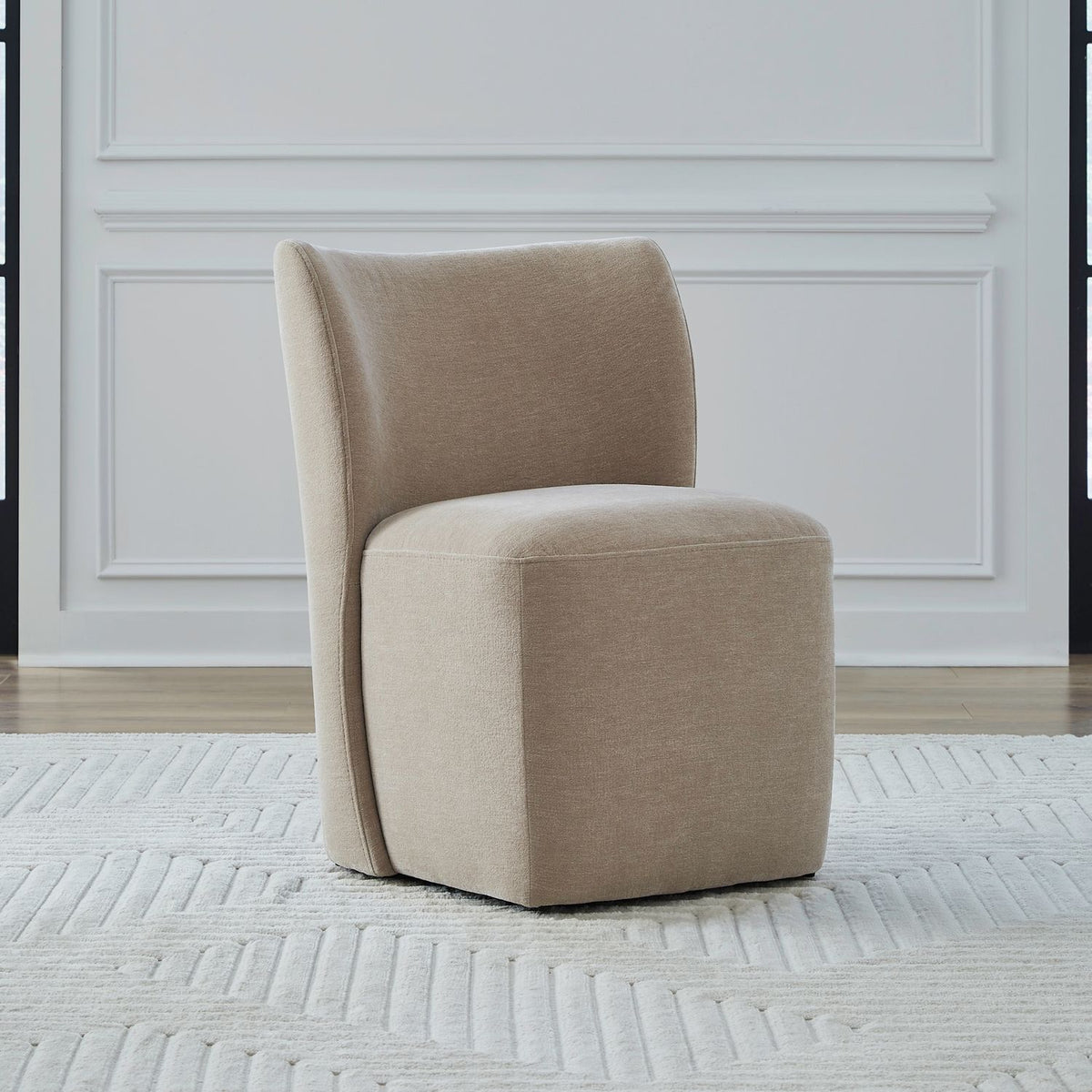 728-ADC90-WK - Accent Dining Chair w/ Casters - Wicker - Liberty Furniture