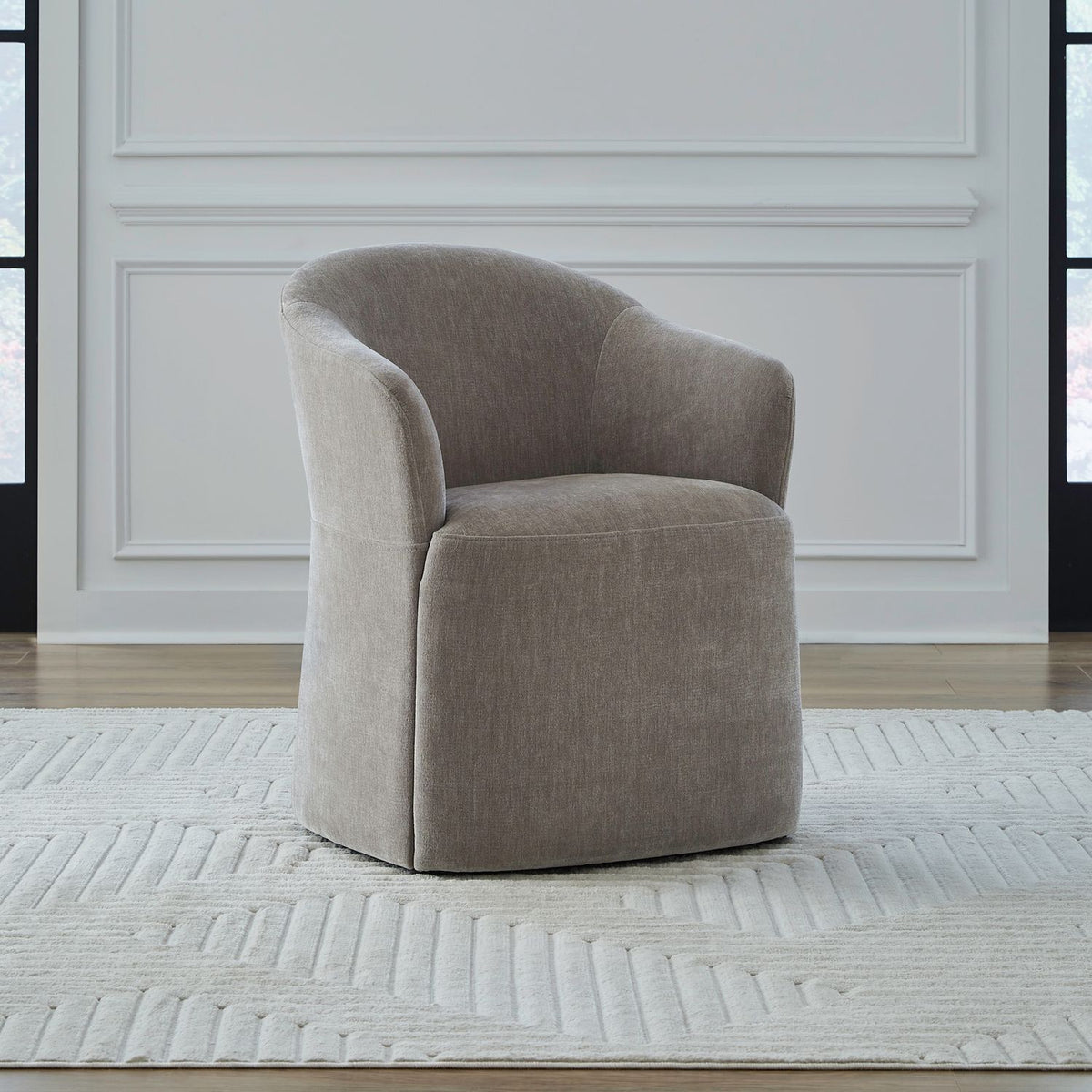 731-ADC90-TR - Accent Dining Chair w/ Casters - Truffle - Liberty Furniture