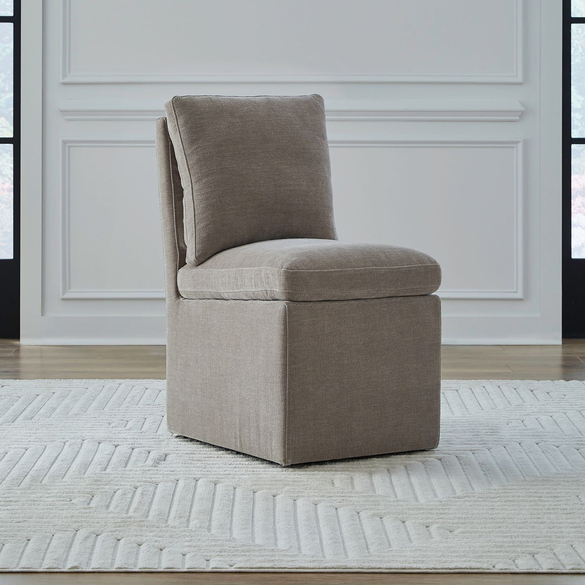 733-ADC90-TR - Accent Dining Chair w/ Casters - Truffle - Liberty Furniture