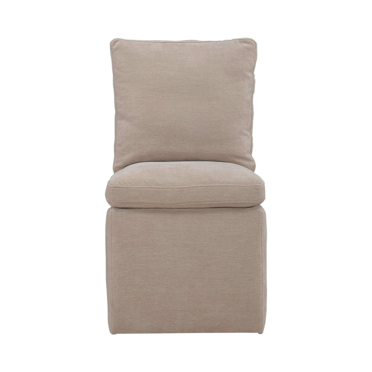 733-ADC90-WK - Accent Dining Chair w/ Casters - Wicker - Liberty Furniture