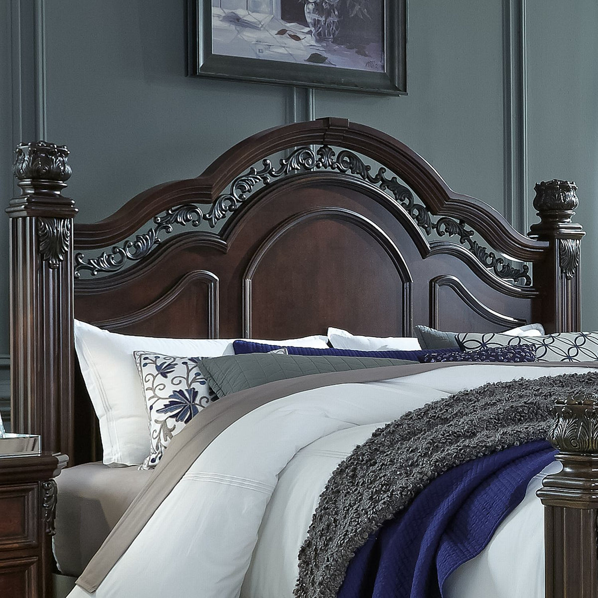 737-BR03 - King Poster Headboard - Liberty Furniture