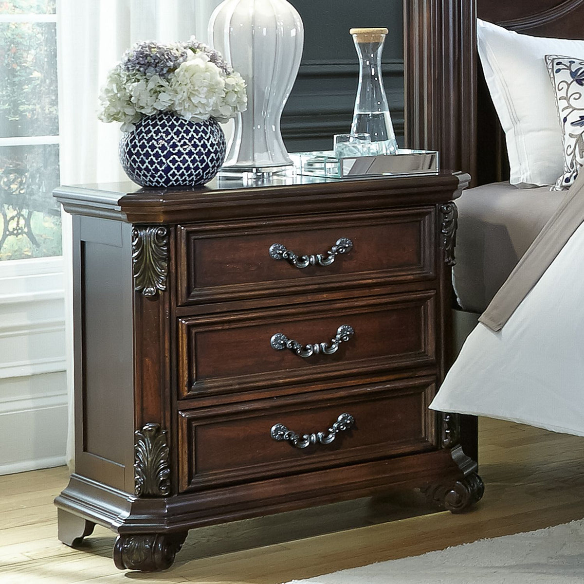 737-BR61 - 3 Drawer Night Stand - Liberty Furniture