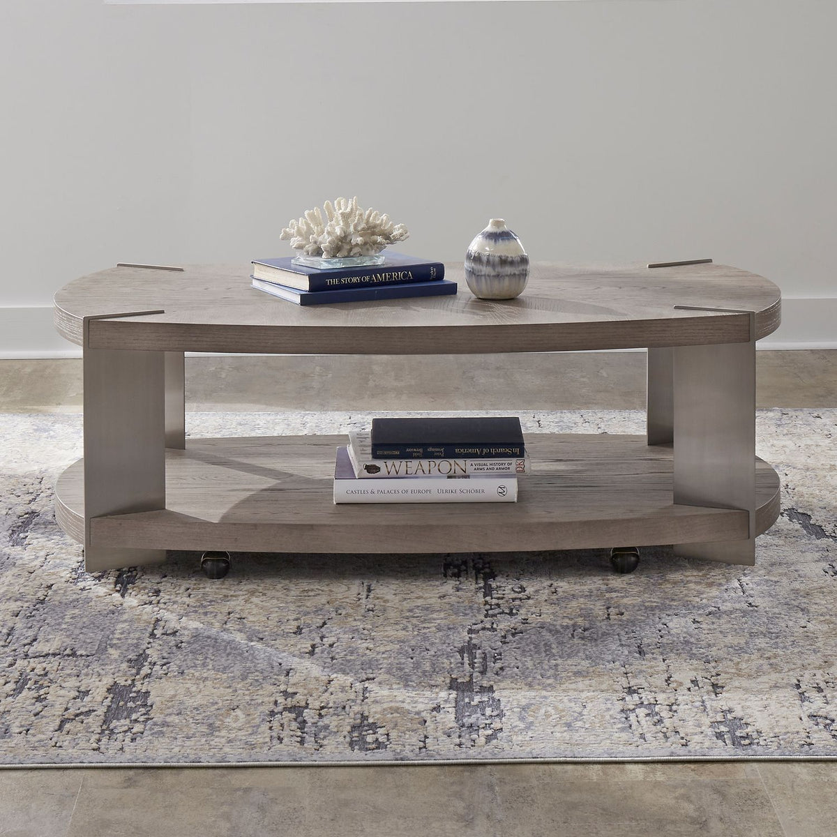 754-OT1011 - Oval Cocktail Table - Liberty Furniture