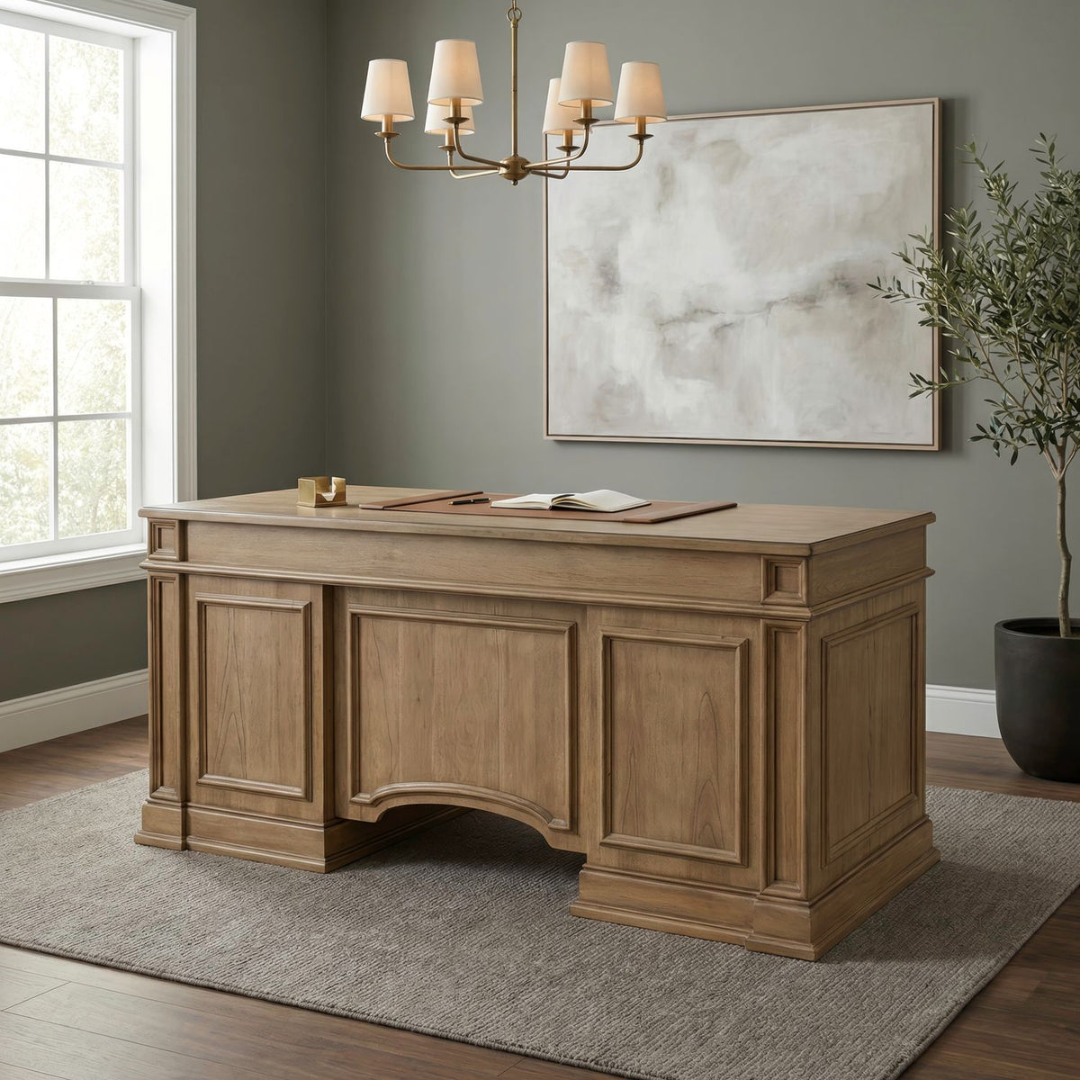 757-HO105B - Jr Executive Desk Base - Liberty Furniture