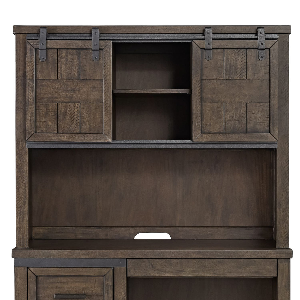 759-BR70H - Double Barn Door Hutch - Liberty Furniture