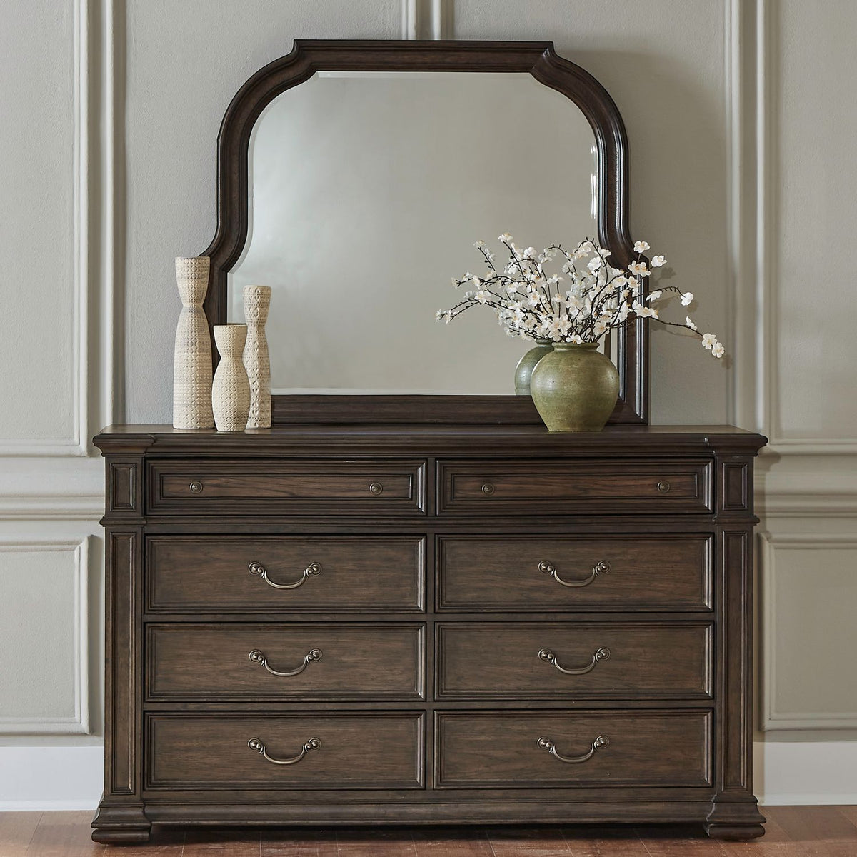 765-BR-DM - Dresser & Mirror - Liberty Furniture