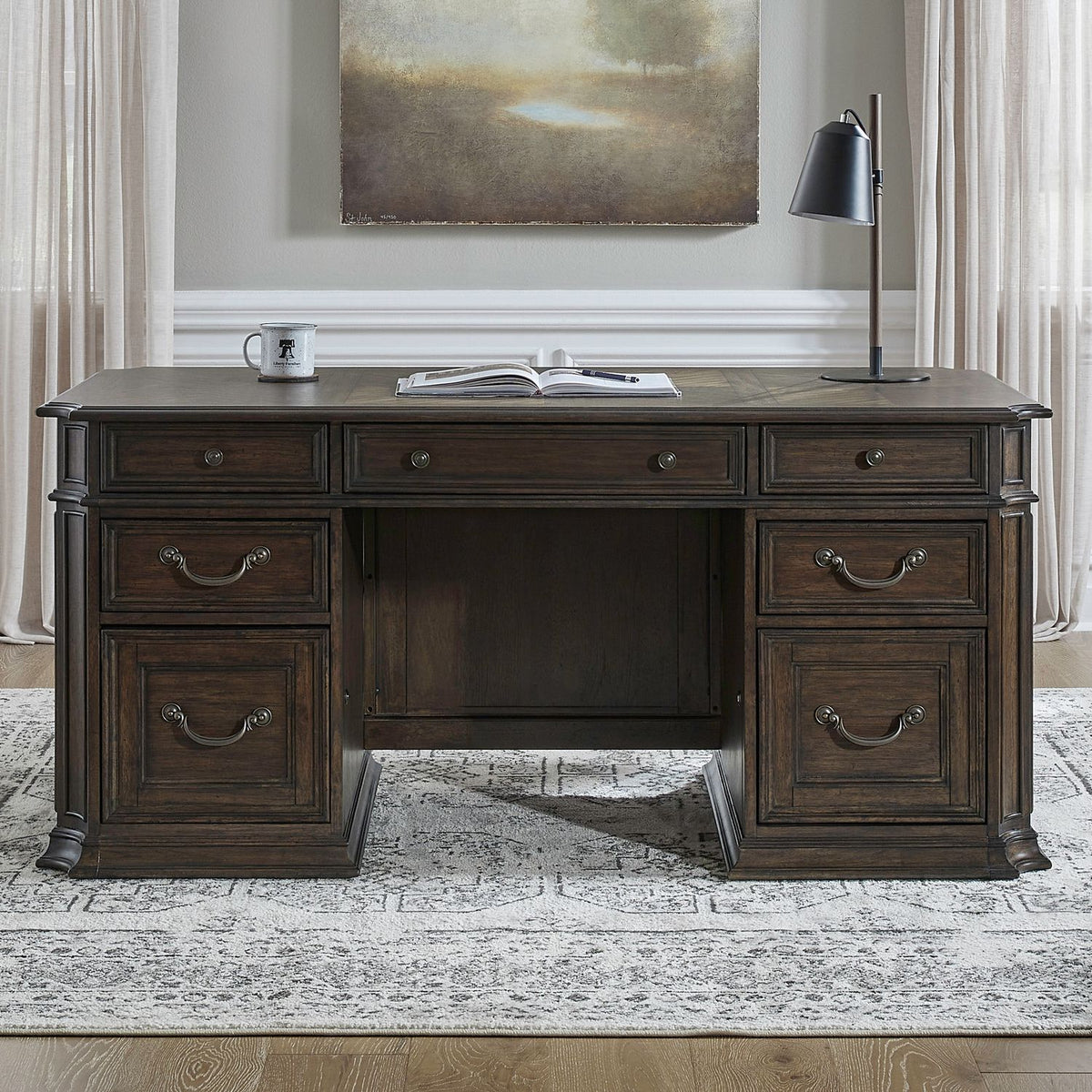 765-HO-JED - Jr Executive Desk - Liberty Furniture