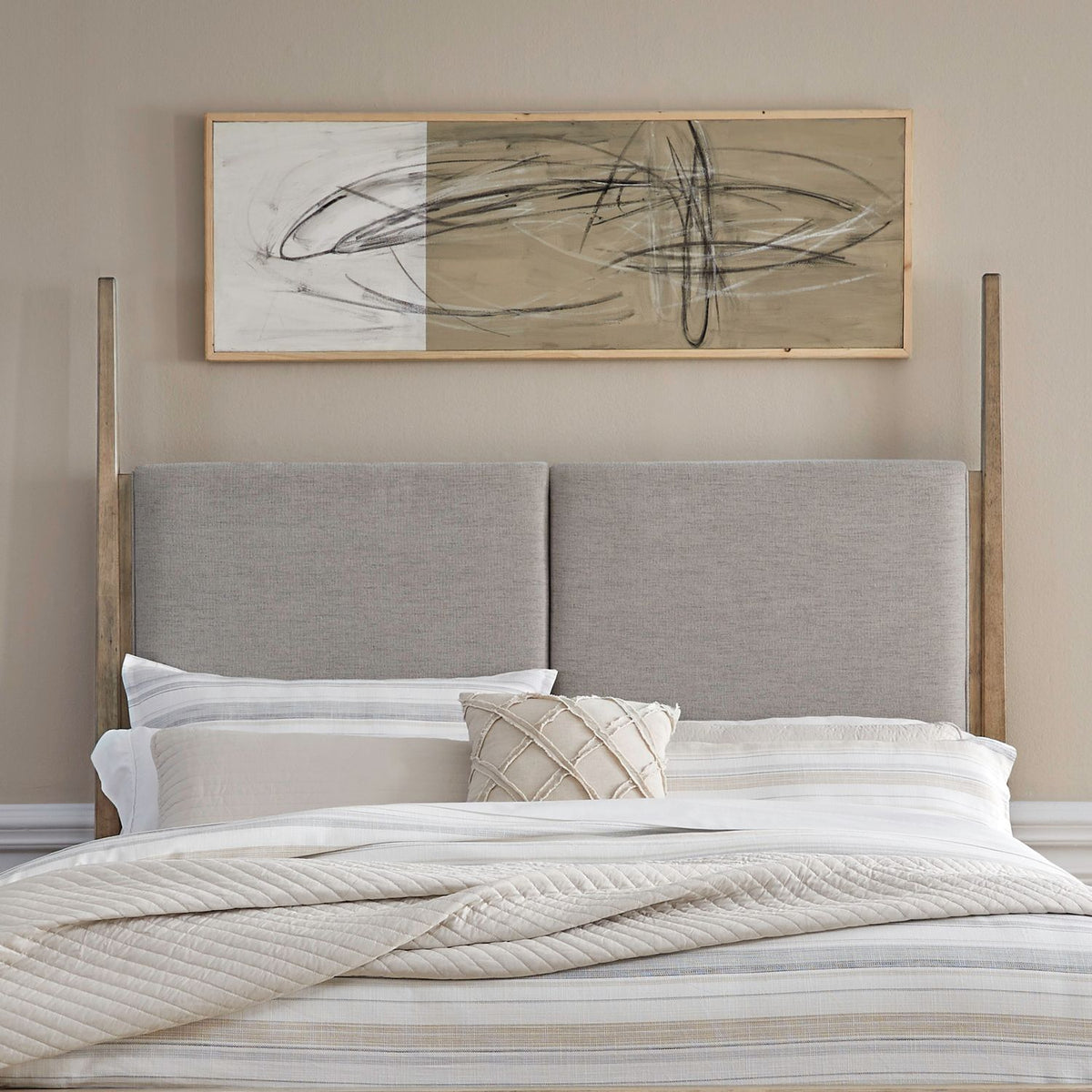 780-BR01HU - Queen Uph Poster Headboard - Liberty Furniture