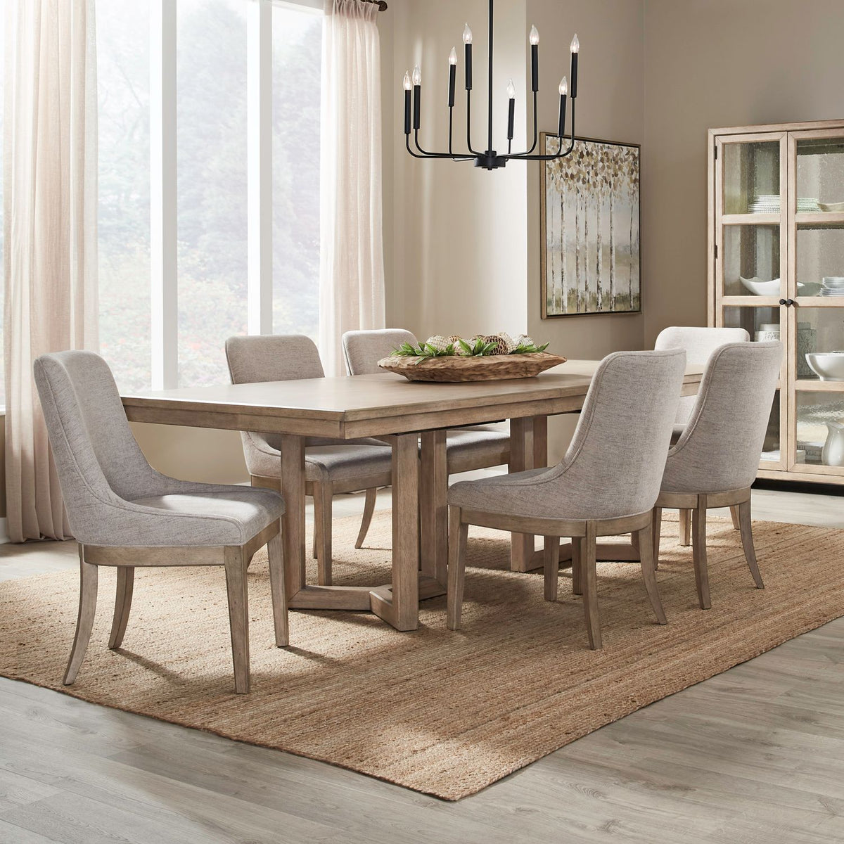 780-DR-O72PS - Opt 7 Piece Double Pedestal Table Set - Liberty Furniture