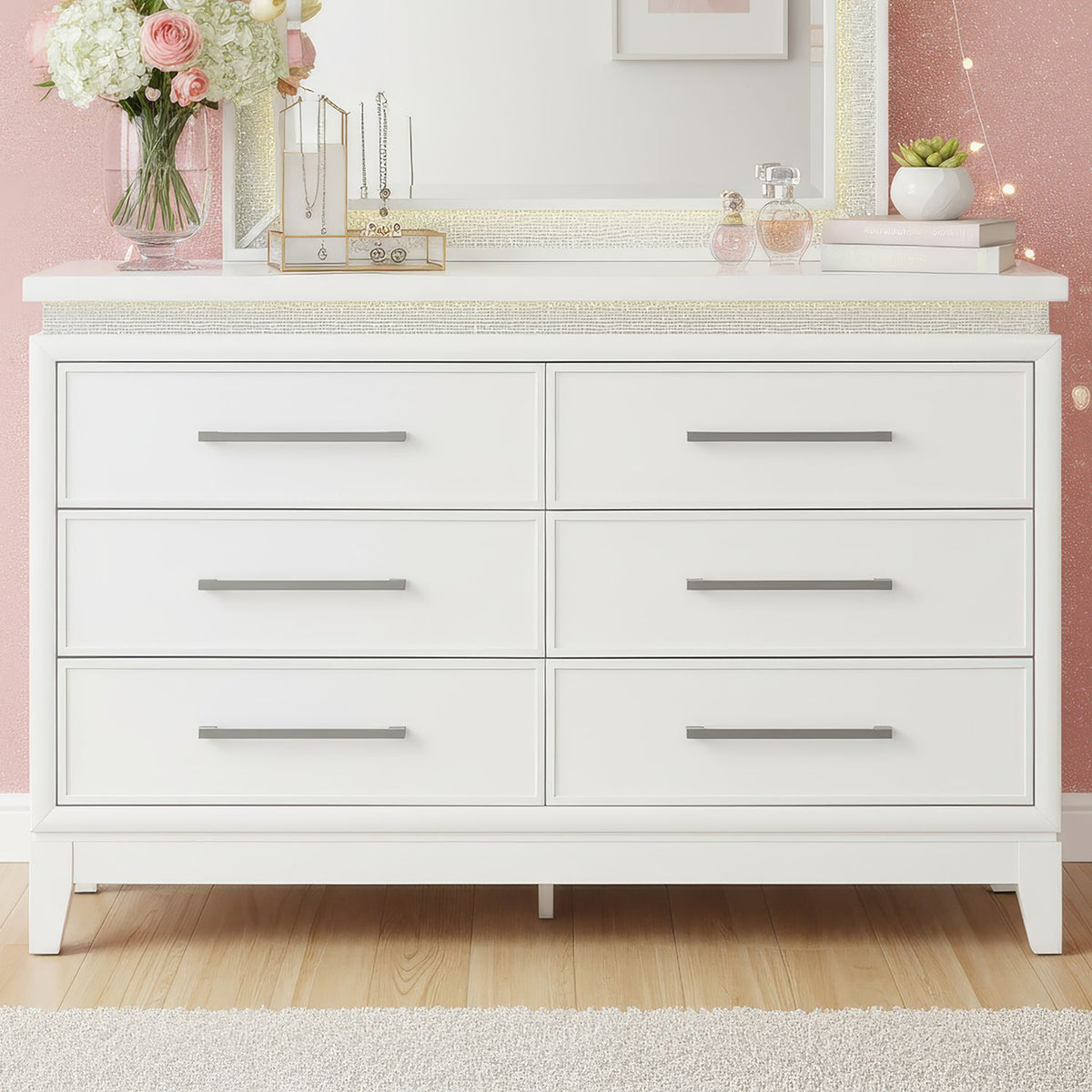 781-BR30 - 6 Drawer Dresser w/ Lights - Liberty Furniture