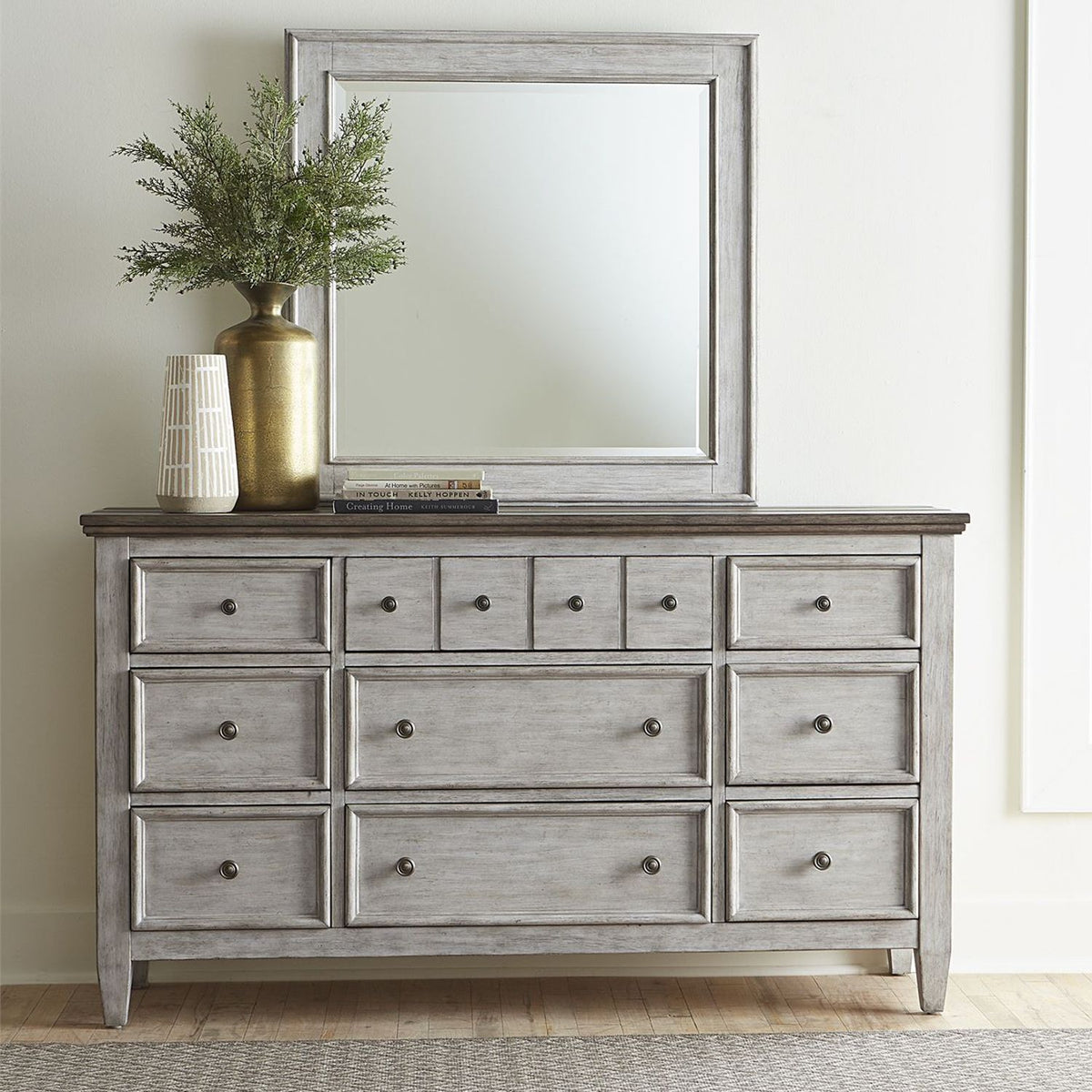 824-BR-DM - Dresser & Mirror - Liberty Furniture