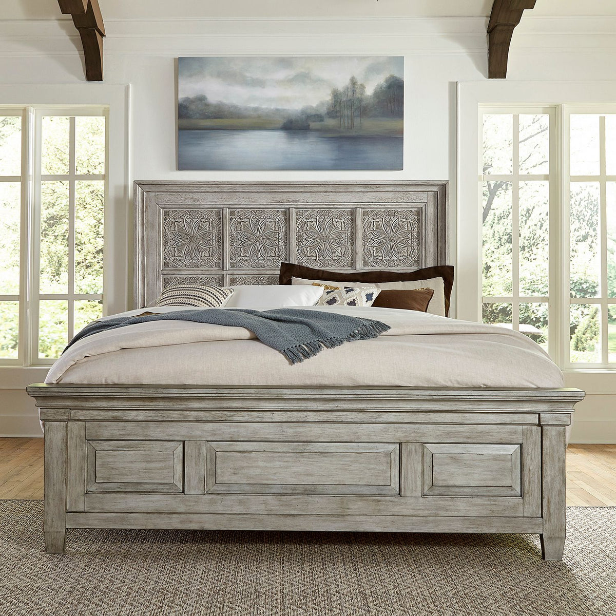 824-BR-OKPB - King Opt Panel Bed - Liberty Furniture