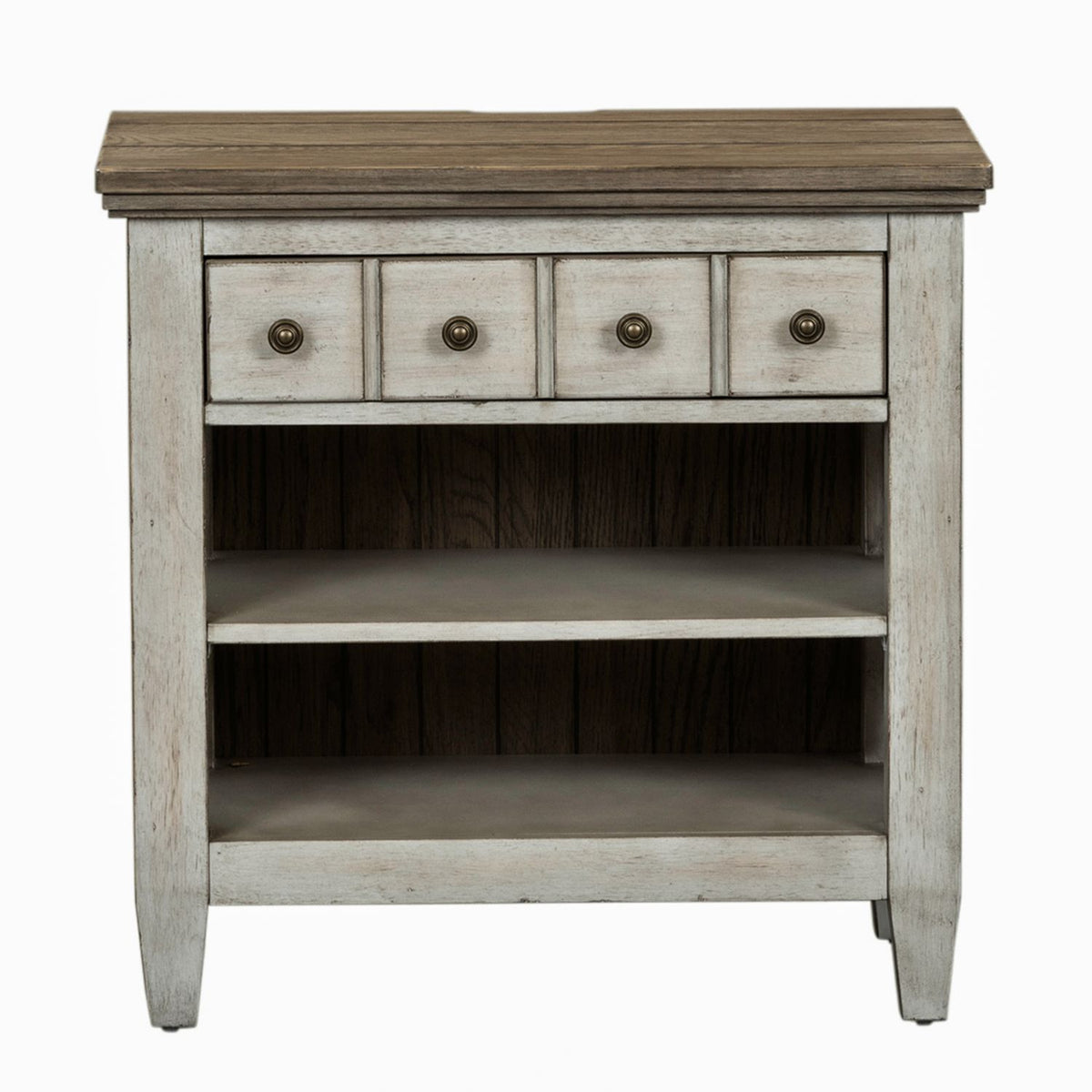 824-BR-OKPBDMN - King Opt Panel Bed, Dresser & Mirror, Night Stand - Liberty Furniture