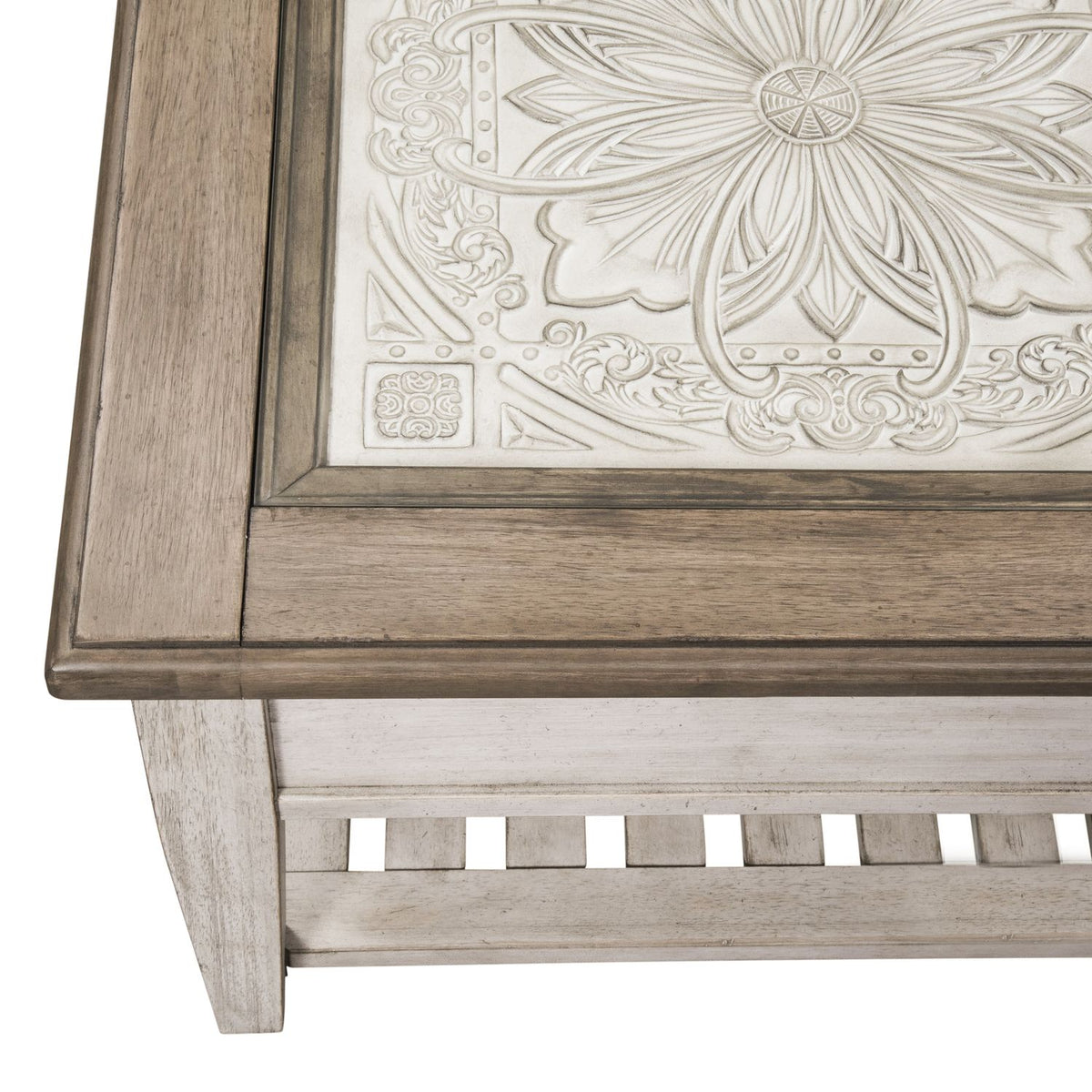 824-OT1010 - Rect Ceiling Tile Cocktail Table - Liberty Furniture