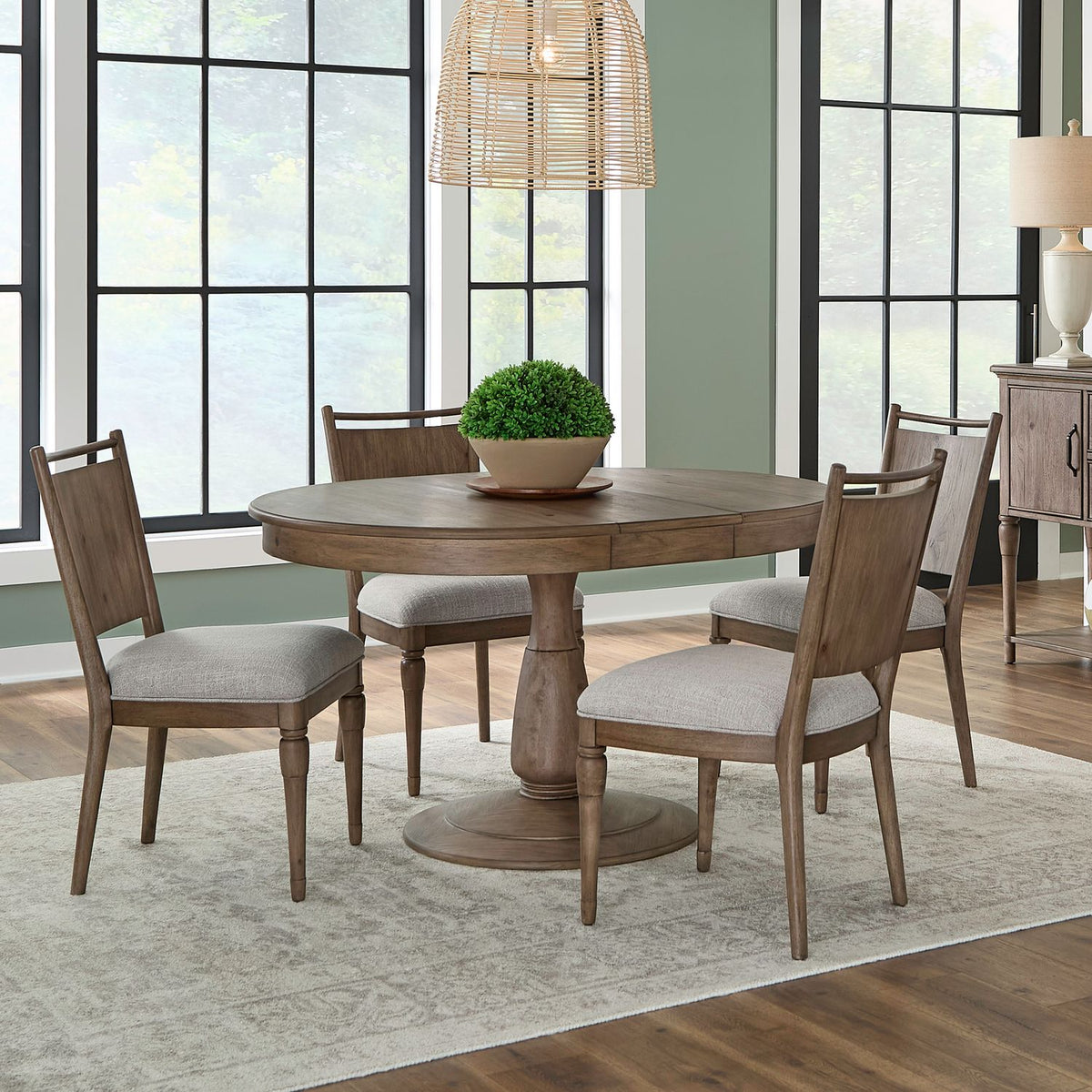866-DR-5PDS - 5 Piece Pedestal Table Set - Liberty Furniture