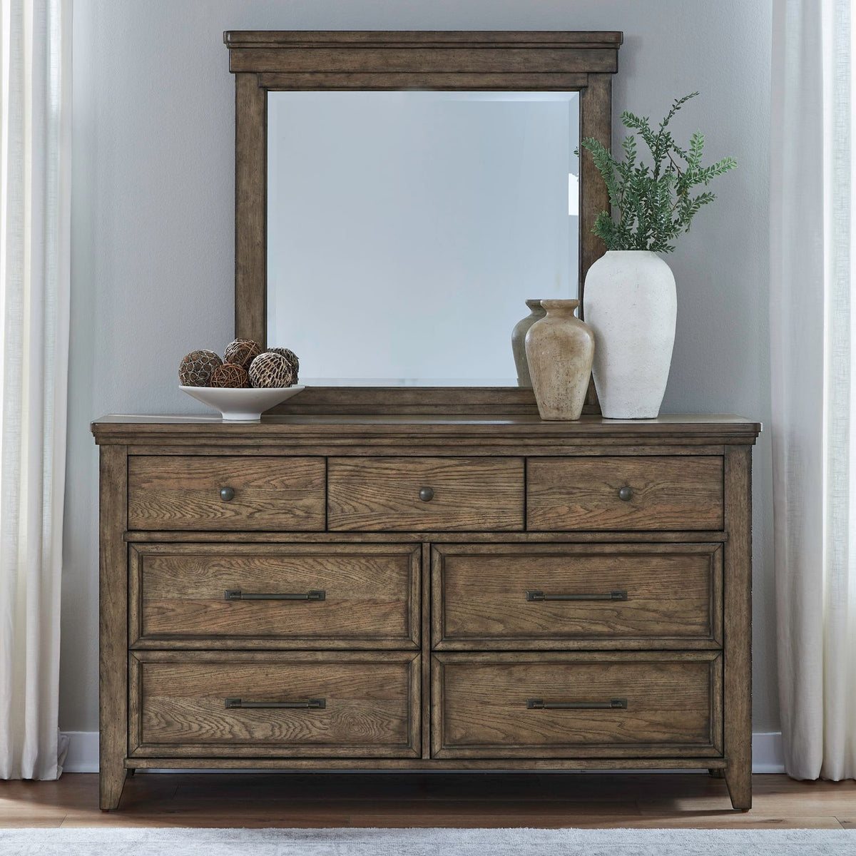 930-BR-DM - Dresser & Mirror - Liberty Furniture
