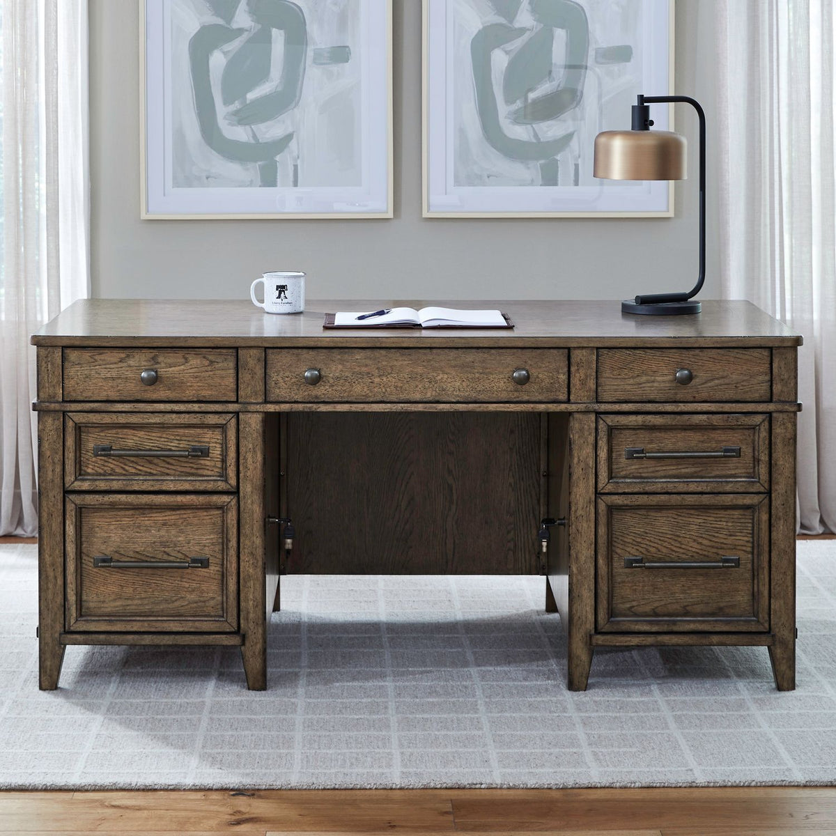 930-HO-JED - Jr Executive Desk - Liberty Furniture