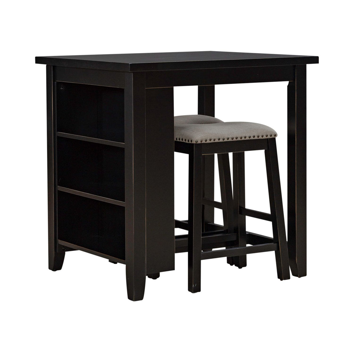 942B-CD-3CTS - 3 Piece Counter Set - Black - Liberty Furniture
