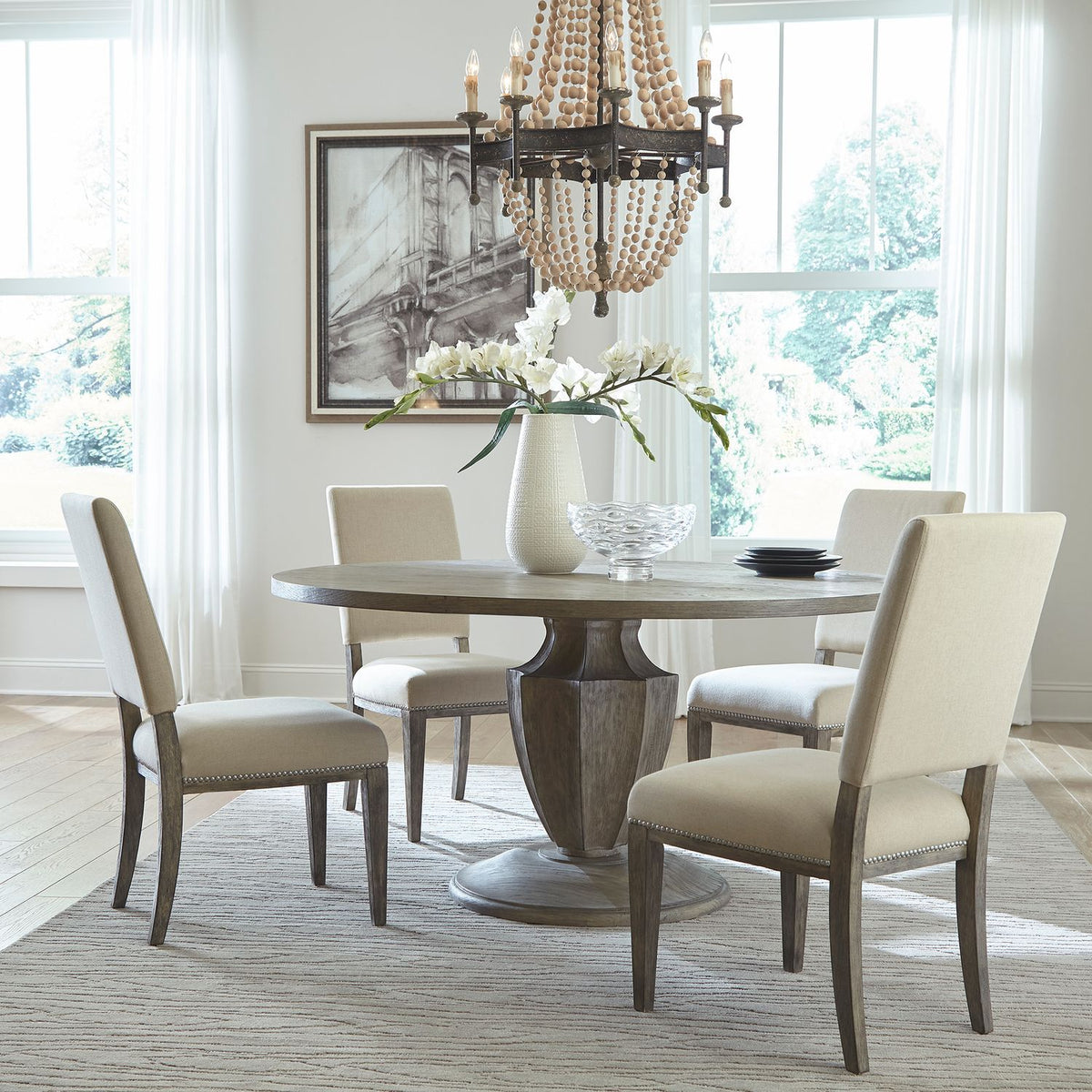 944-CD-5PDS - 5 Piece Pedestal Table Set - Liberty Furniture