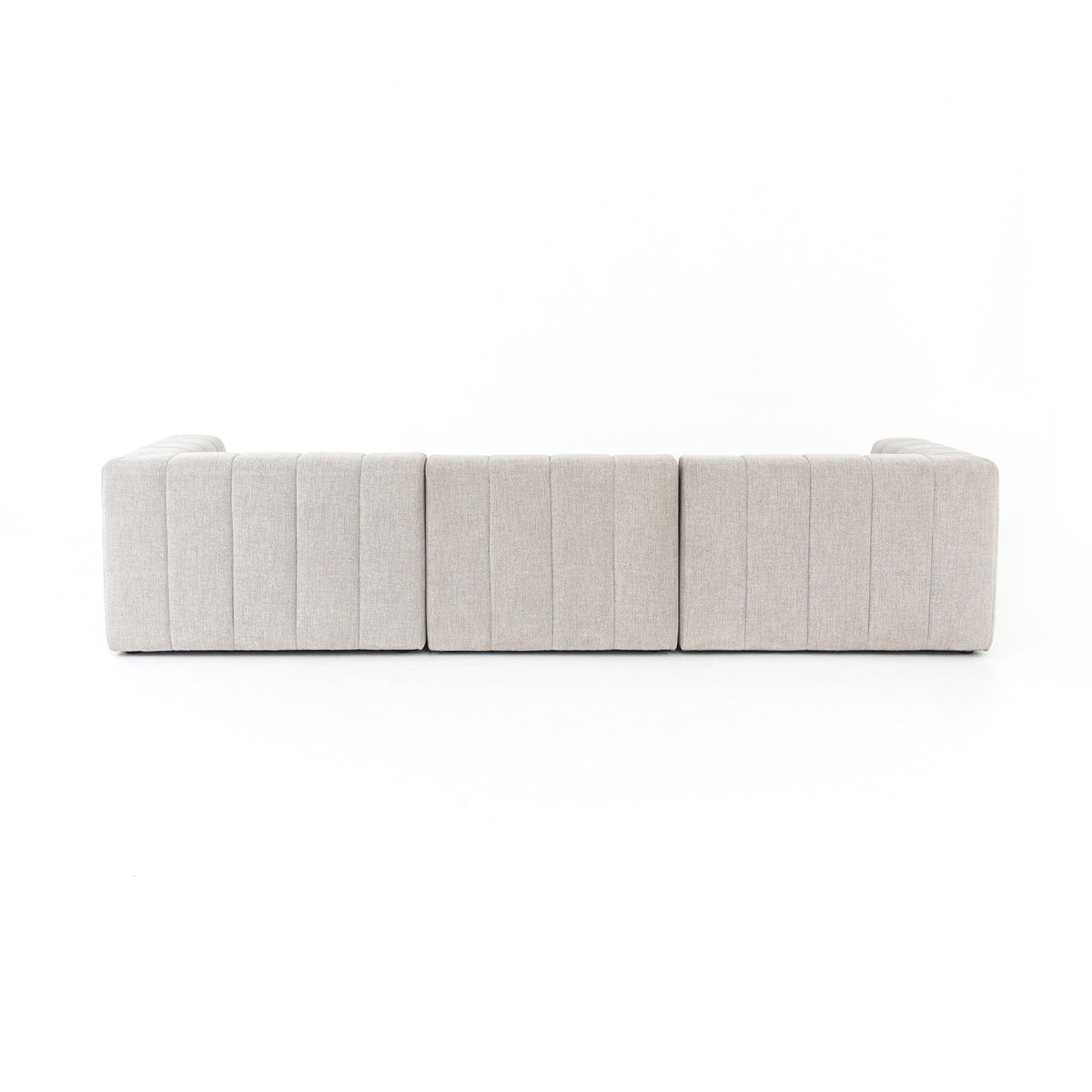 Langham Channeled 3pc Laf Sectional W/ Ottoman