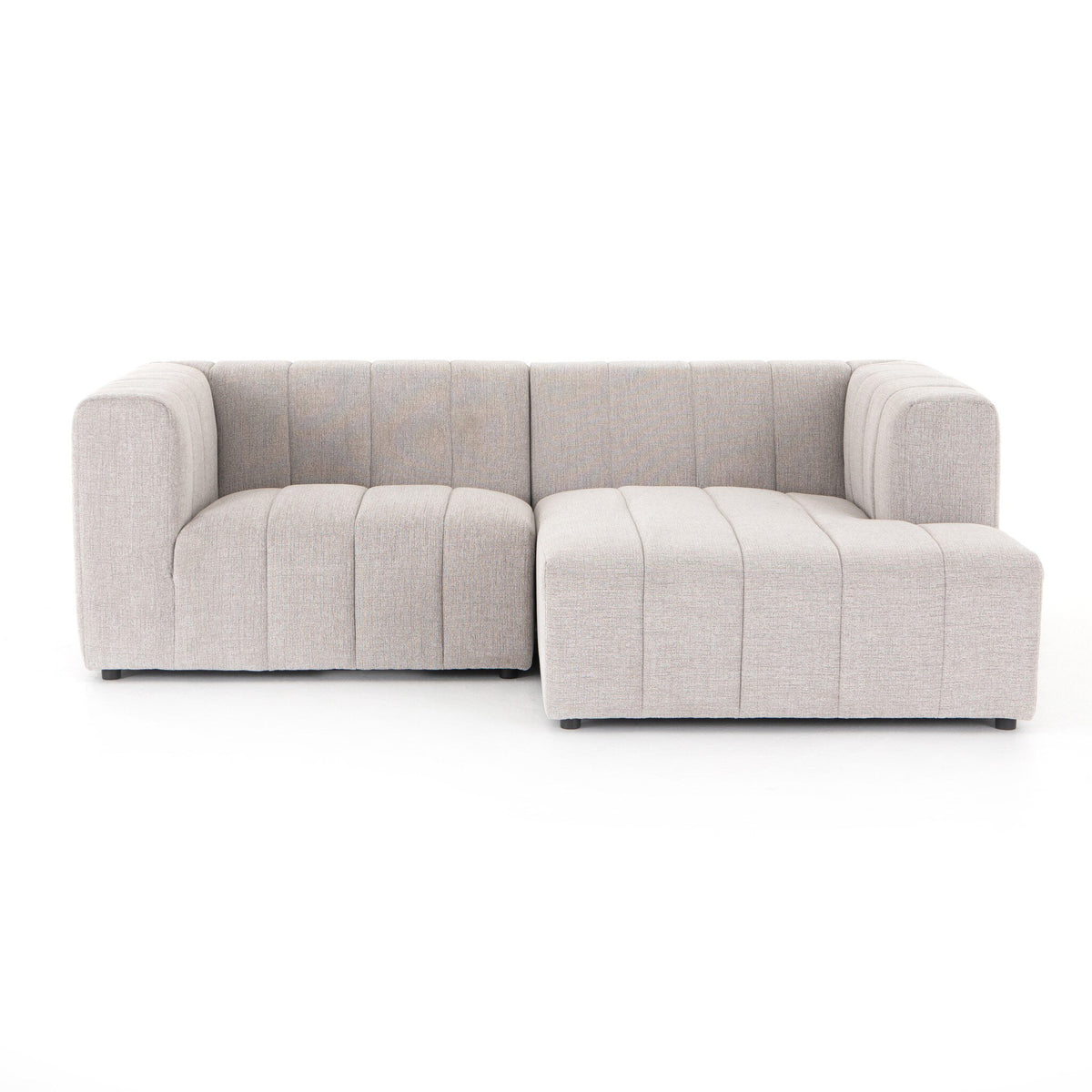 Langham Channeled 2pc Sectional Raf Chaise
