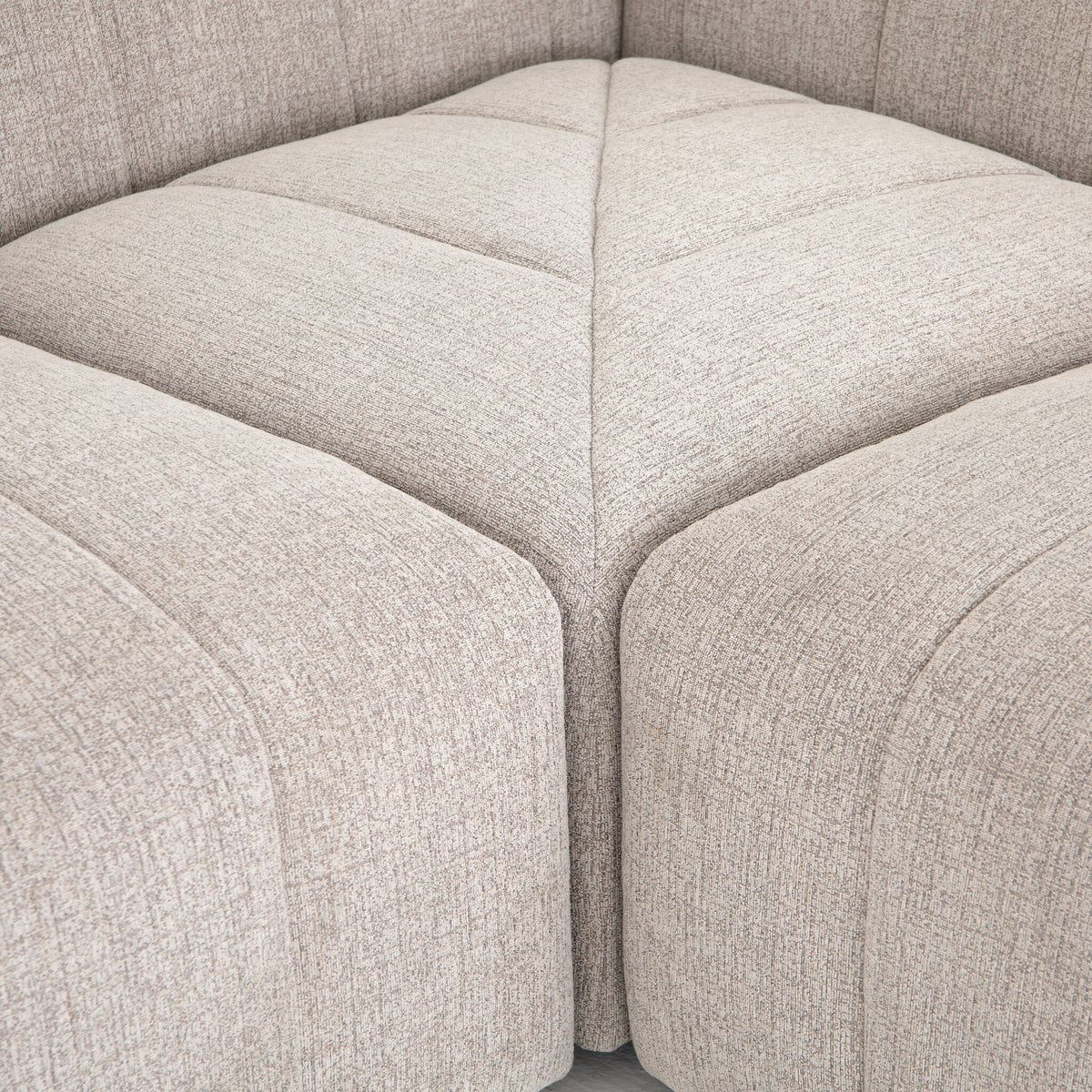 Langham Channeled 5pc Laf Chaise Sectional