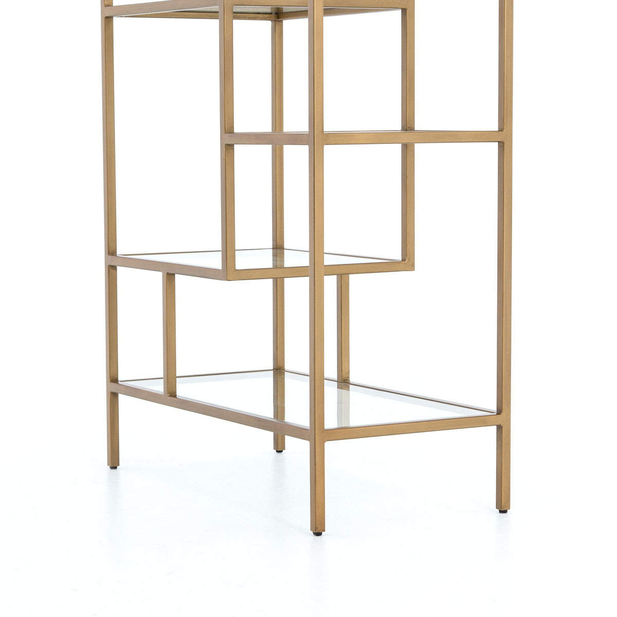 Helena Brass Bookshelf-83"