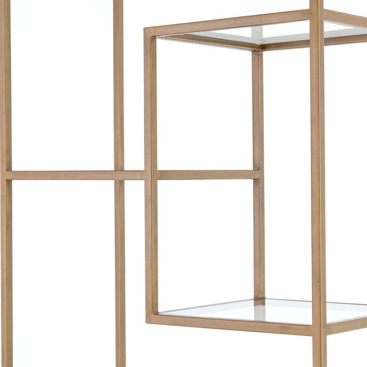 Helena Brass Bookshelf-83"
