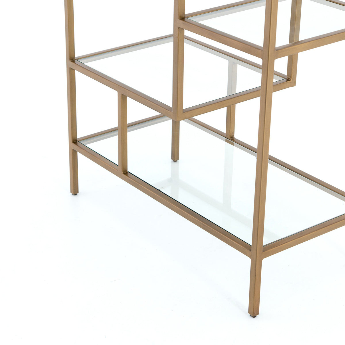 Helena Brass Bookshelf-83"
