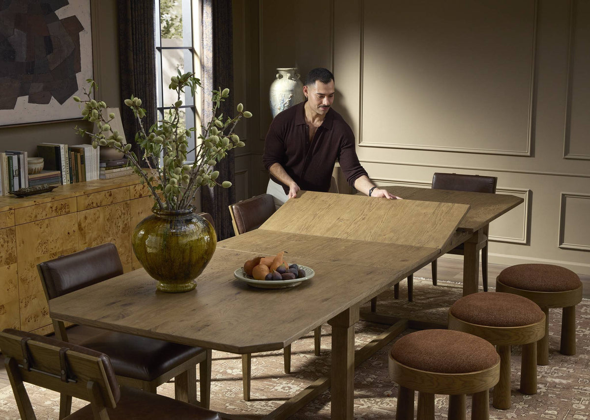 a man standing at a table