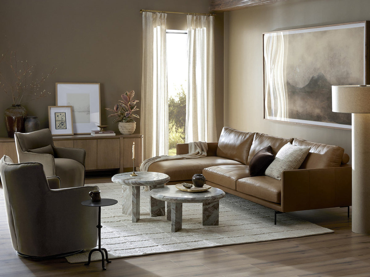 a living room with a couch and a coffee table