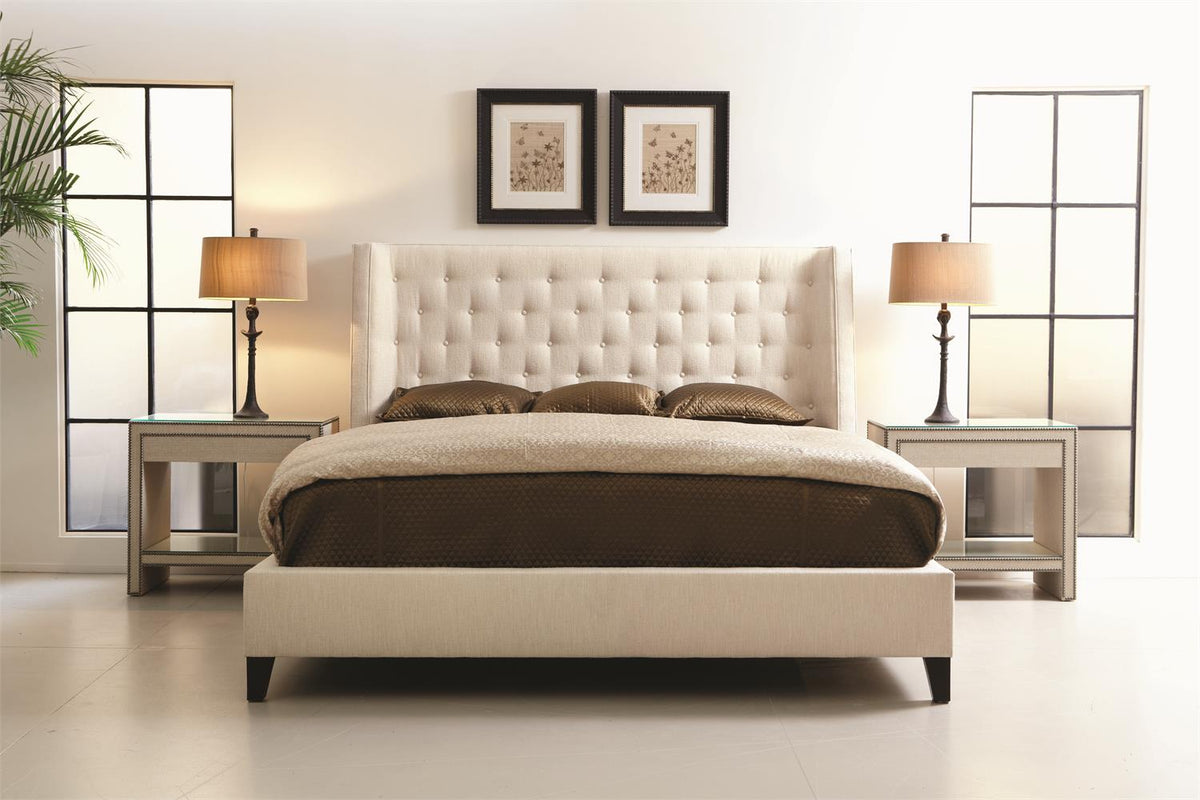 Maxime Fabric Shelter Bed Queen