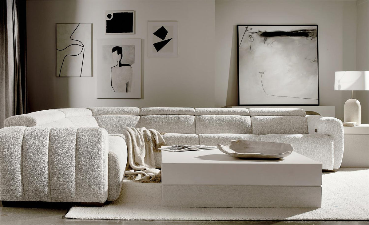 Aldo Fabric Power Motion Sectional