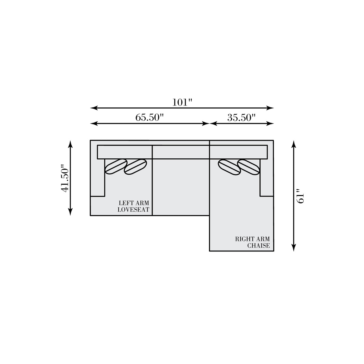 Mila Fabric Sectional