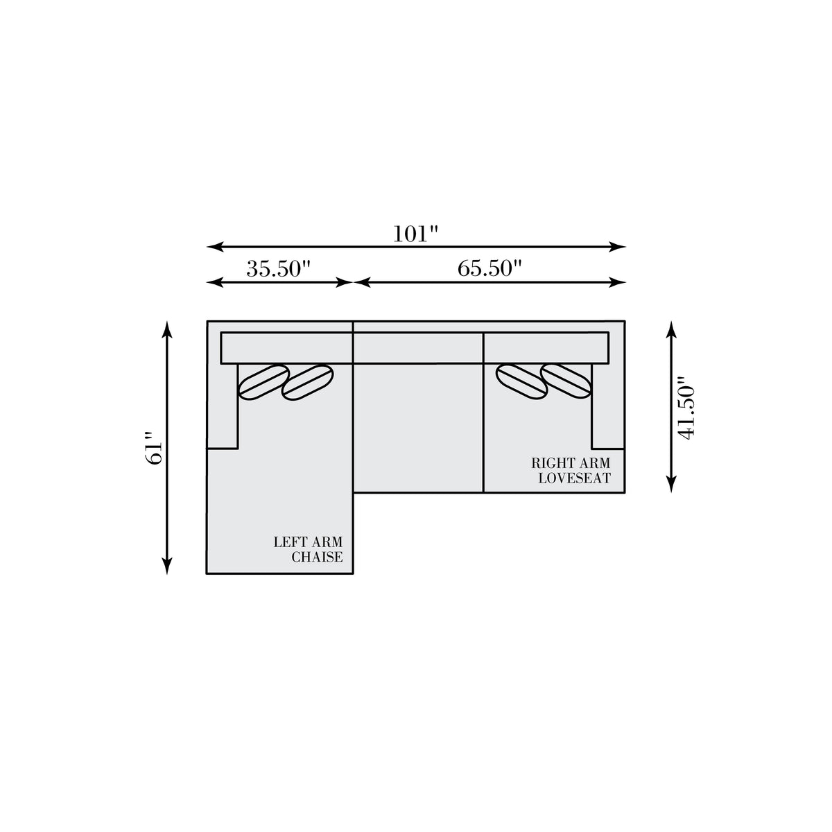 Mila Fabric Sectional