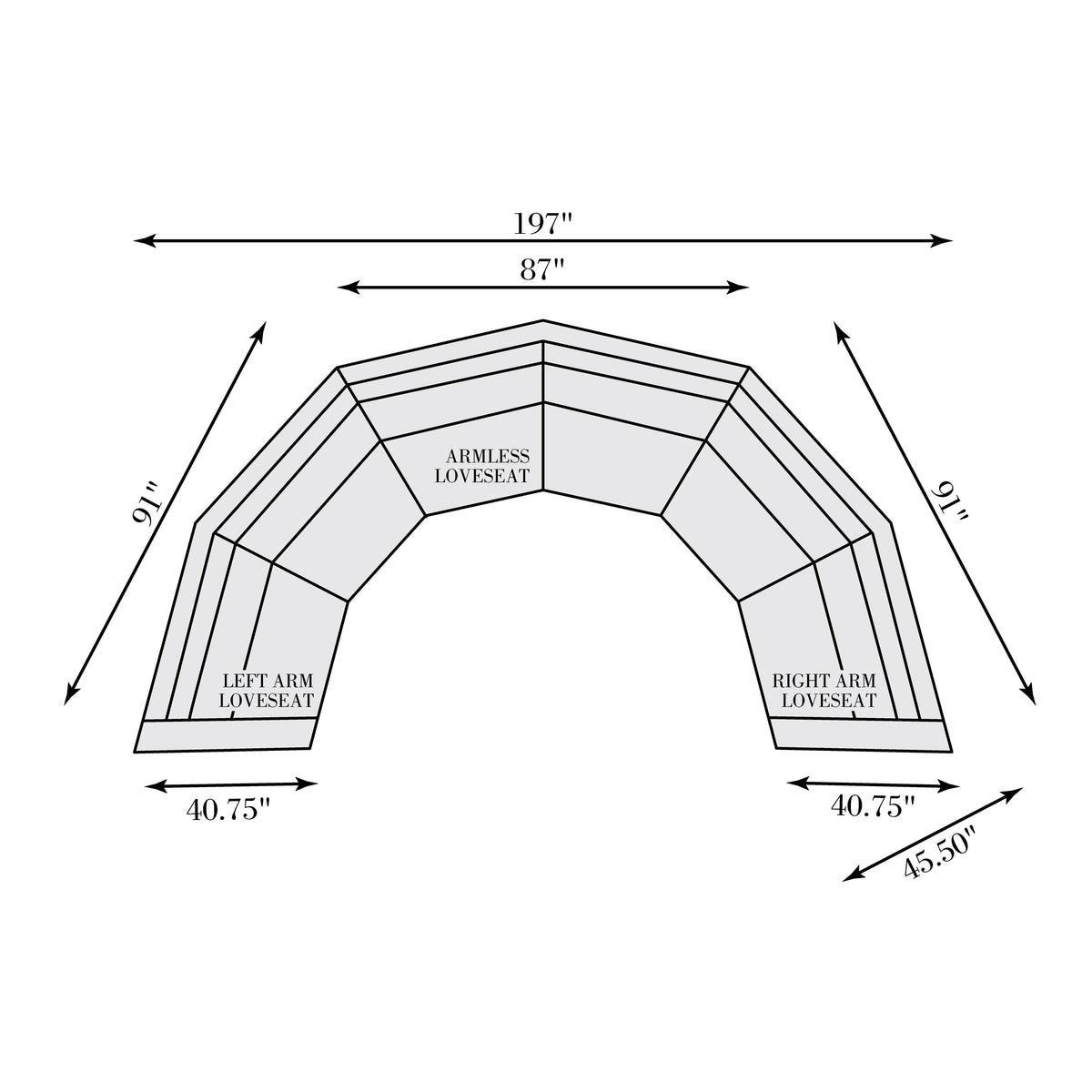 Del Sol Outdoor Sectional - Bernhardt Living (BRH-1034)