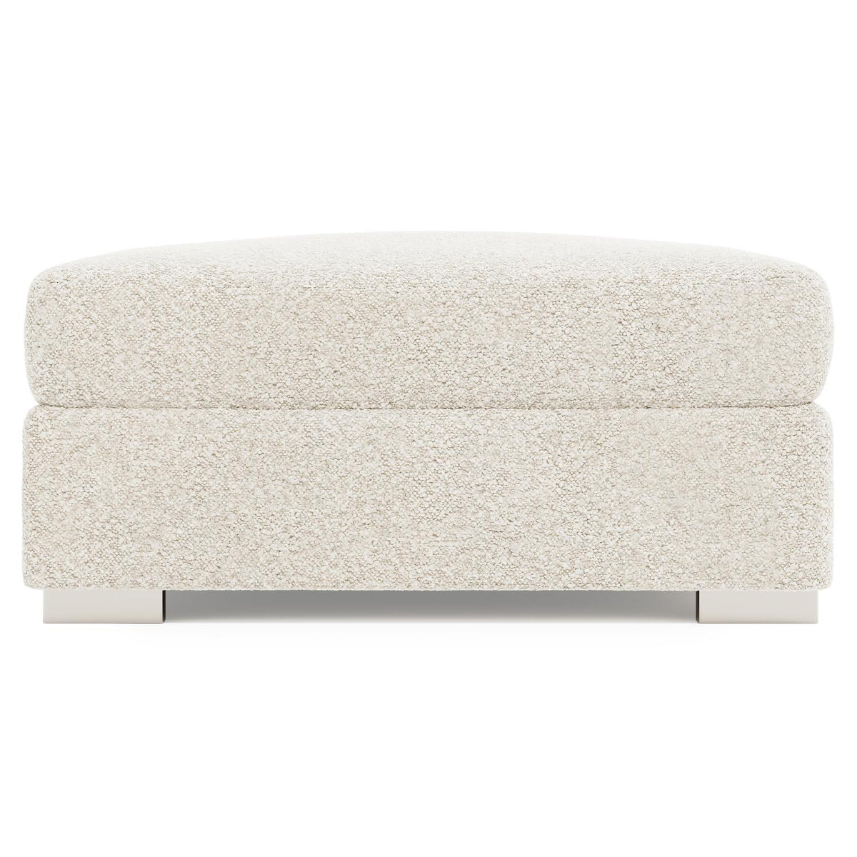 Helena Fabric Ottoman Metal Foot