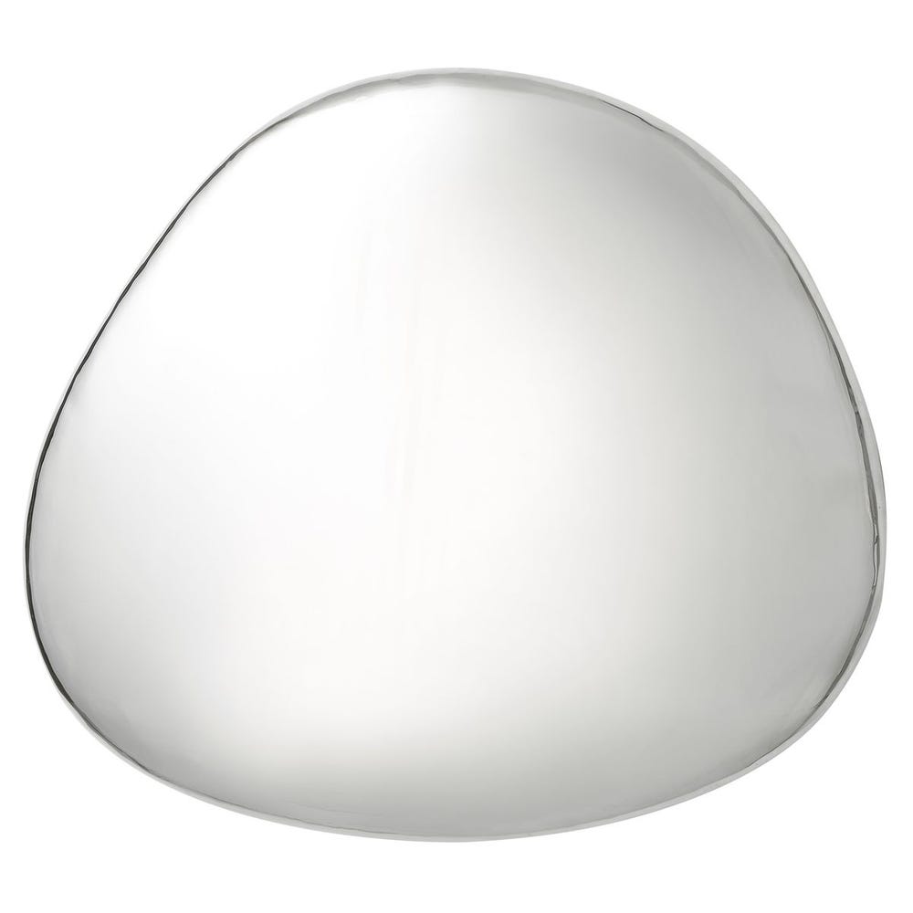 Jelly Bean Wall Sculpture - 26x38 Silver