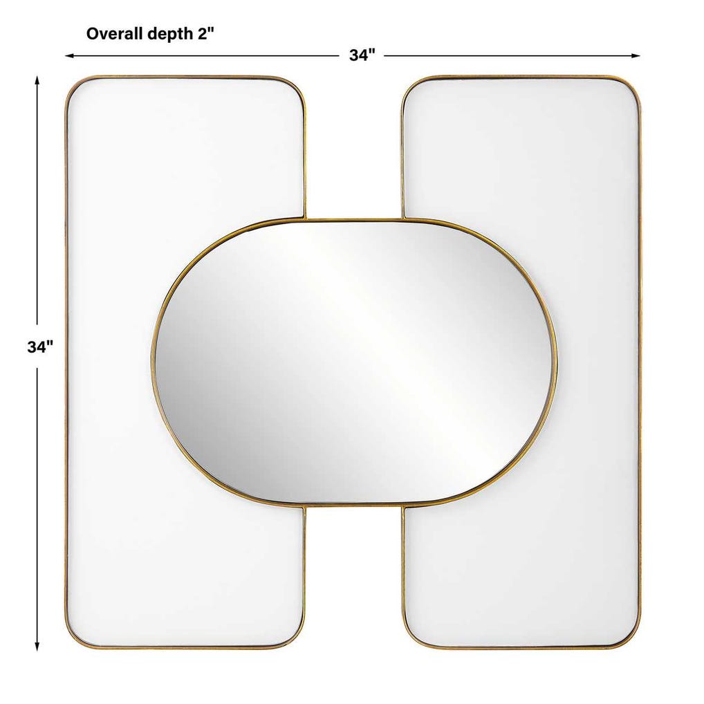 Embrace Square Mirror - 34x34 White