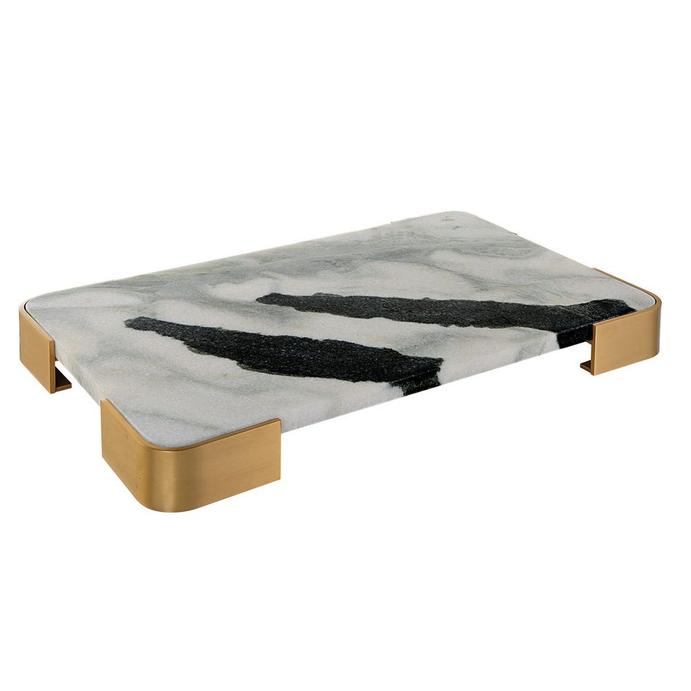 Elevated Tray/Plateau - Panda Marble Medium