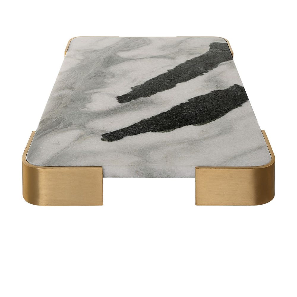 Elevated Tray/Plateau - Panda Marble Medium