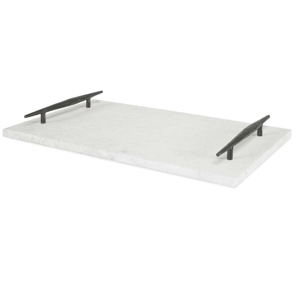 Get a Grip Tray - White Marble