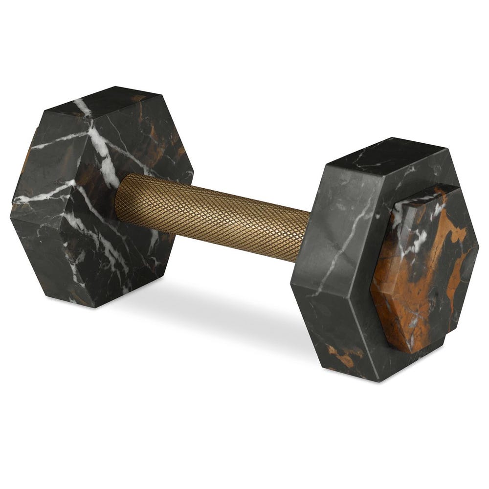 Dumbbell Sculpture - Marble