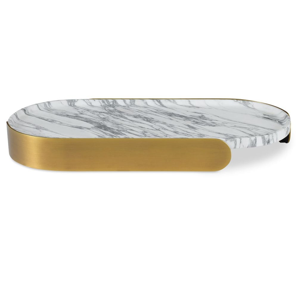 Lozenge Tray - Arabescato Marble