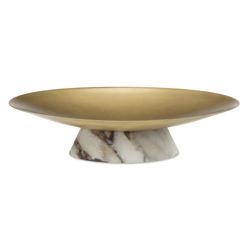 Coup de Grace Low Bowl - White Chocolate Marble