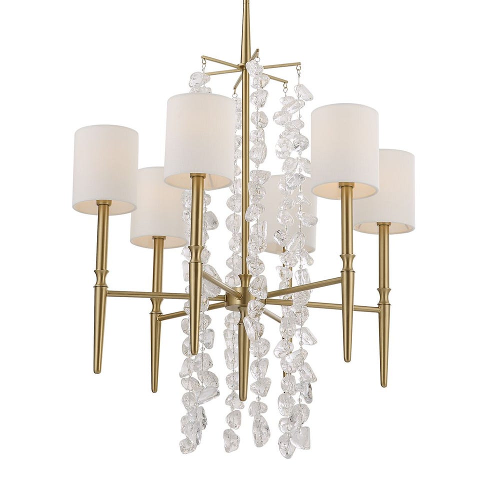 Waterfall, 6 Lt Chandelier