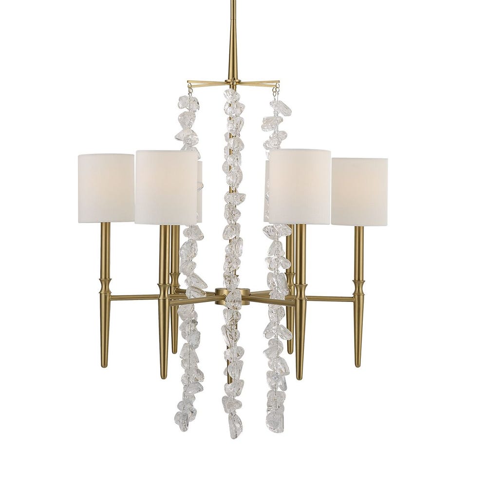 Waterfall, 6 Lt Chandelier