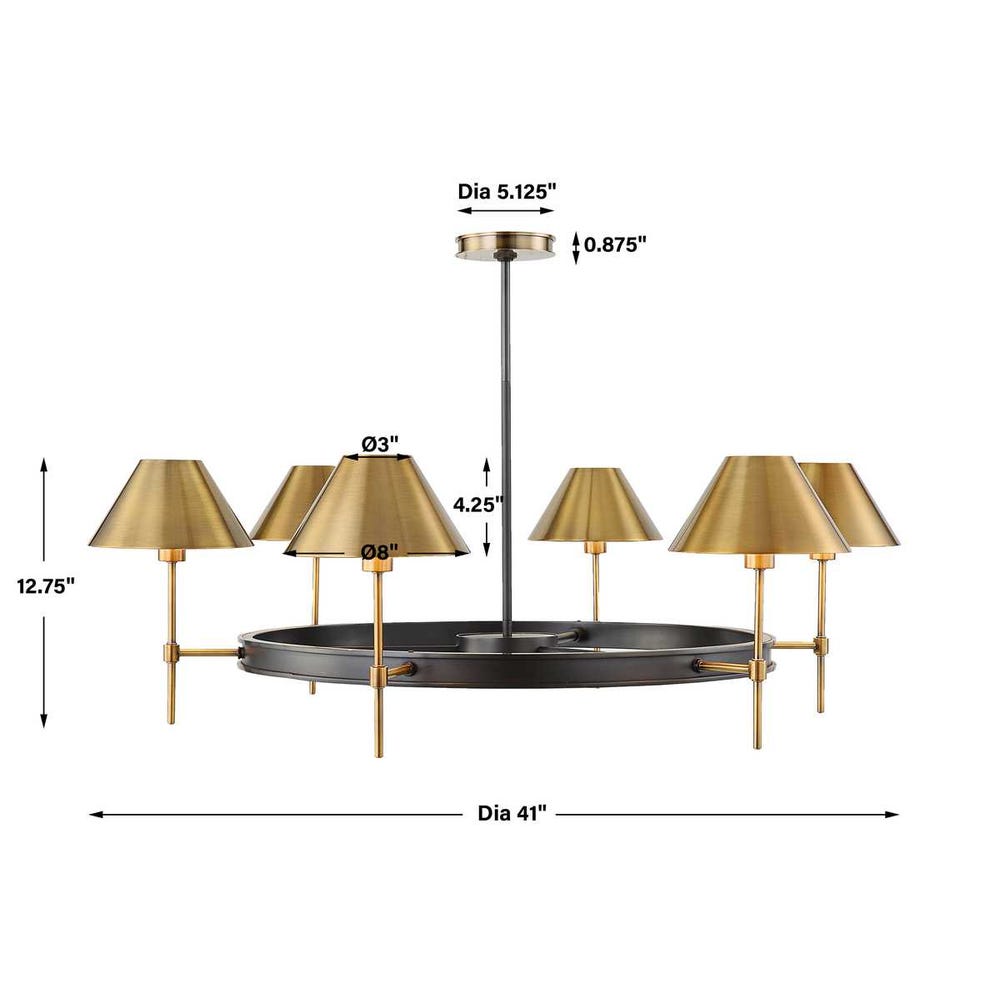 Streamline, 6 Lt Chandelier
