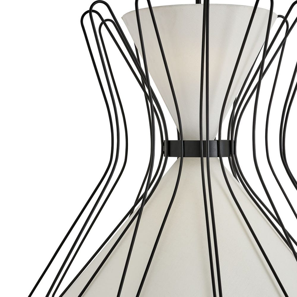 Boomerang, 4 Lt Pendant - Black Grande